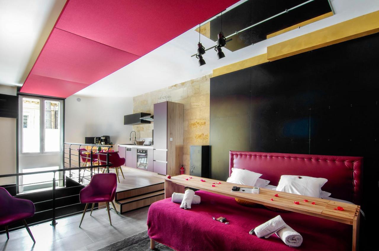 Mieuxqualhotel jacuzzi privatif Love room Bordeaux Esterno foto