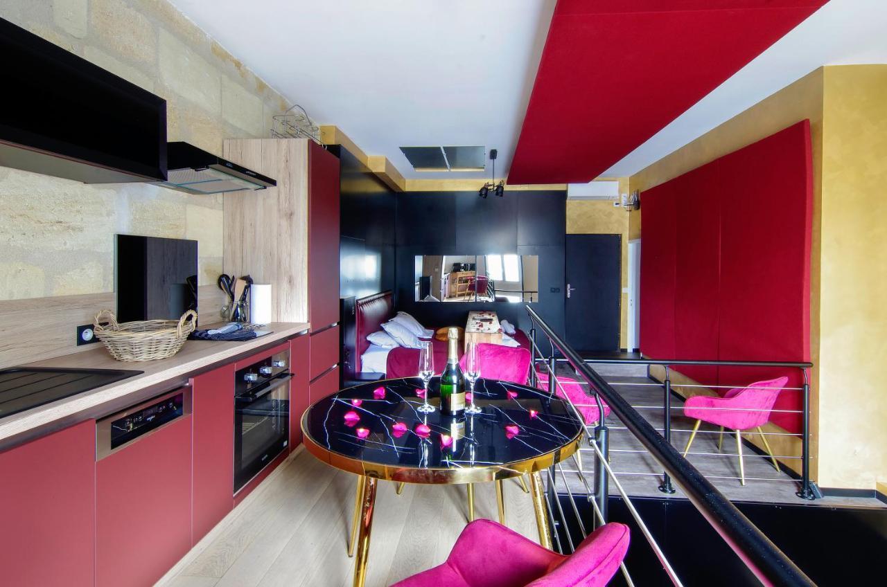 Mieuxqualhotel jacuzzi privatif Love room Bordeaux Esterno foto